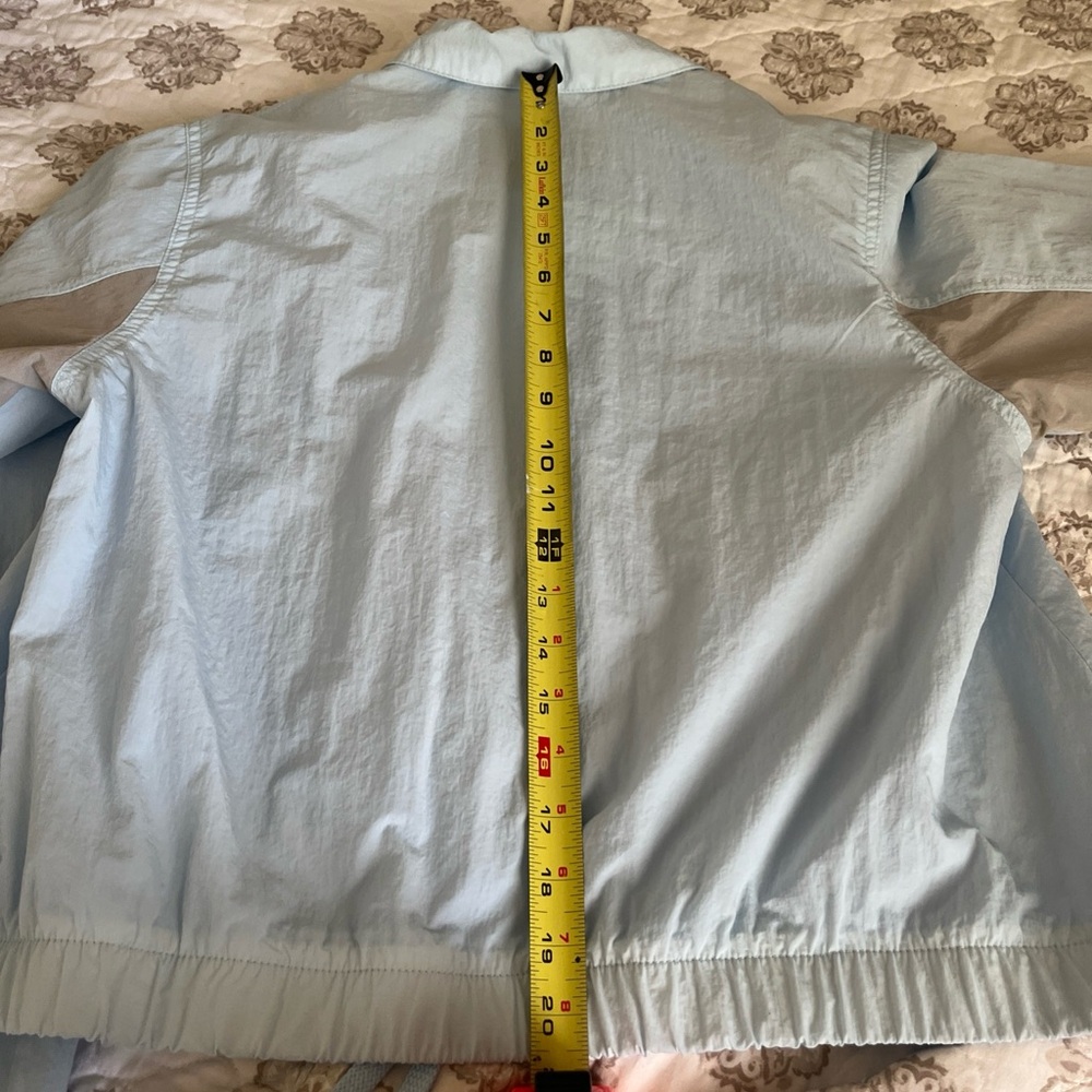 Nike Jordan Women’s Flight Light Blue and Gray Utility Jacket Windbreaker Small - Picture 15 of 16